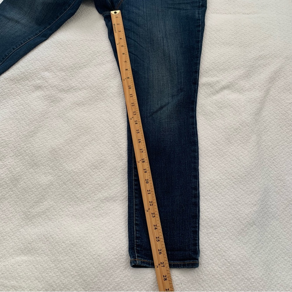 Old Navy Curvy Profile Mid Rise Skinny Jeans Dark Wash Blue Size 10 Short - Picture 10 of 10